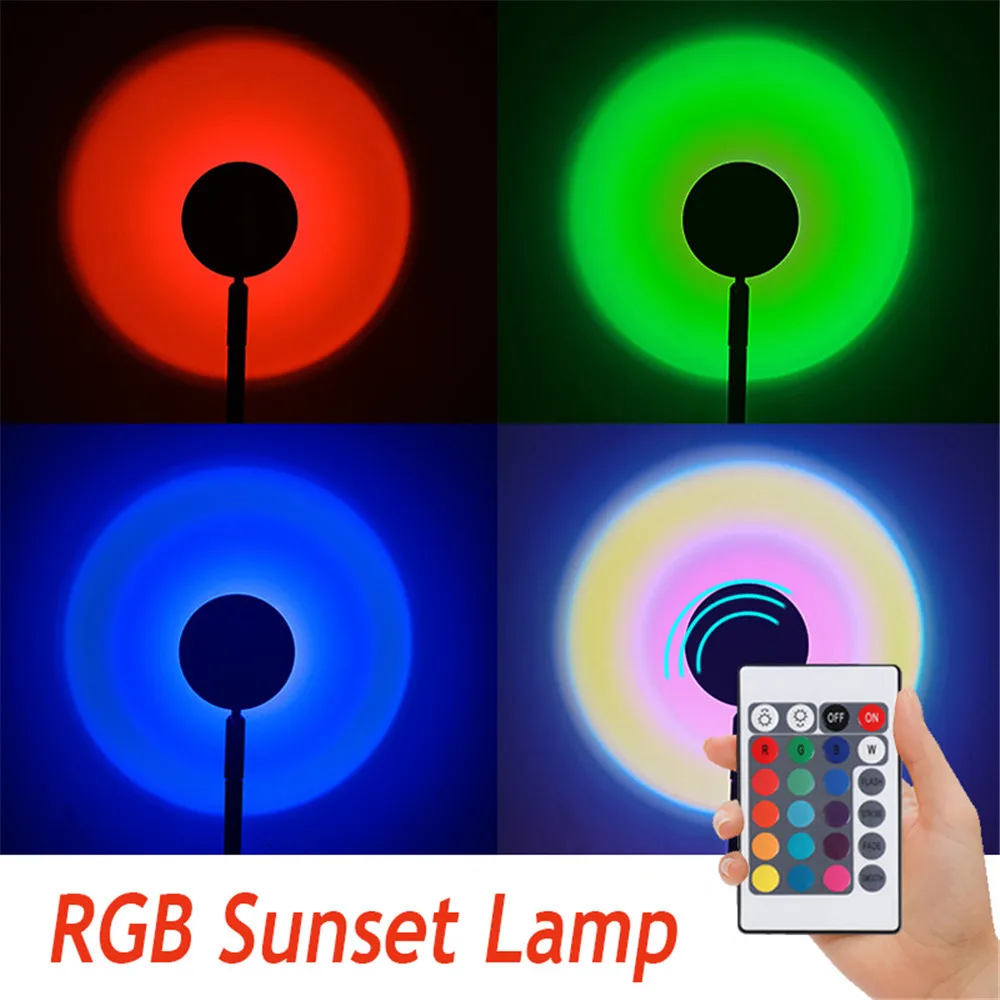 RGB-лампа С закатом, Радужный закат, светодиодный светильник, 16 цветов, проектор, атмосферная настольная лампа для дома, спальни, фон, Декор
RGB-лампа С закатом, Радужный закат, светодиодный светильник, 16 цветов, проектор, атмосферная настольная лампа для дома, спальни, фон, Декор