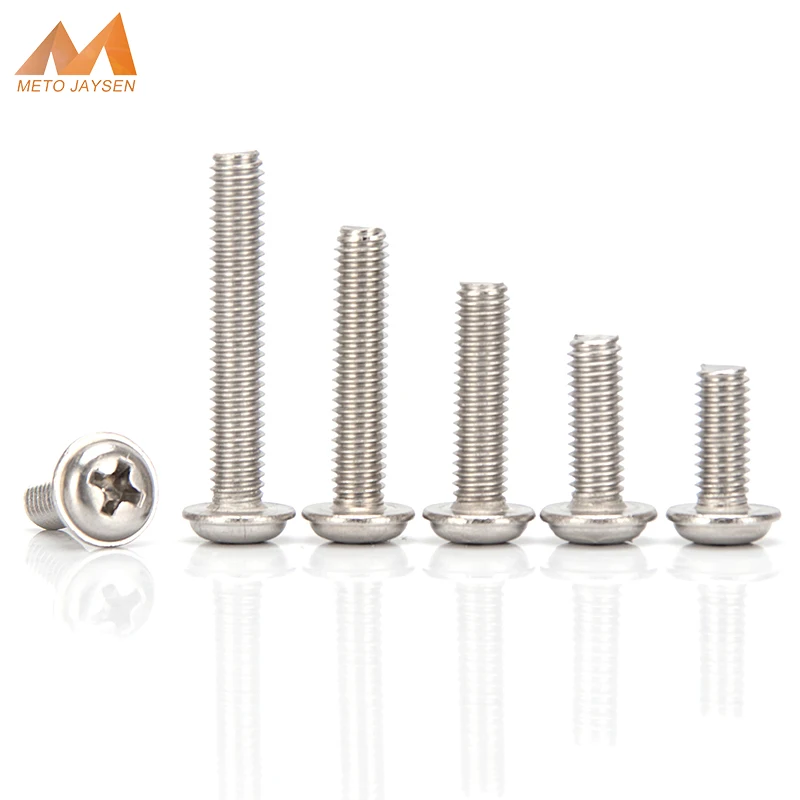 M4 M5 304 Винты с круглой головкой из нержавеющей стали с крестообразной головкой 
M4 M5 304 Винты с круглой головкой из нержавеющей стали с крестообразной головкой