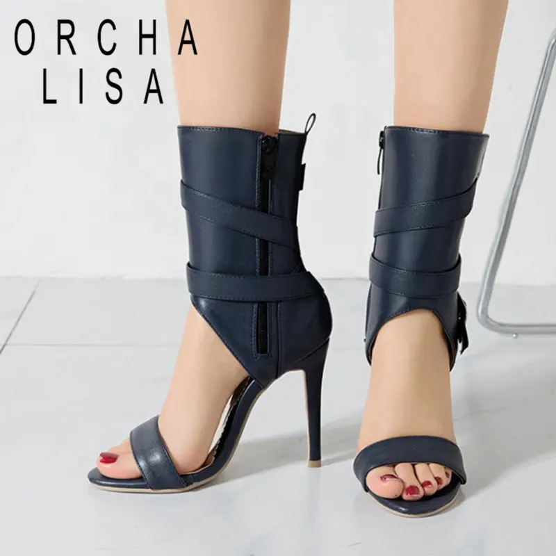 ORCHA LISA New 2021 Women Sandals Open Toe 10cm Thin High Heels Sexy Buckle Zip Stylish Soft Big Size 34-50 Casual Party A3913
ORCHA LISA New 2021 Women Sandals Open Toe 10cm Thin High Heels Sexy Buckle Zip Stylish Soft Big Size 34-50 Casual Party A3913