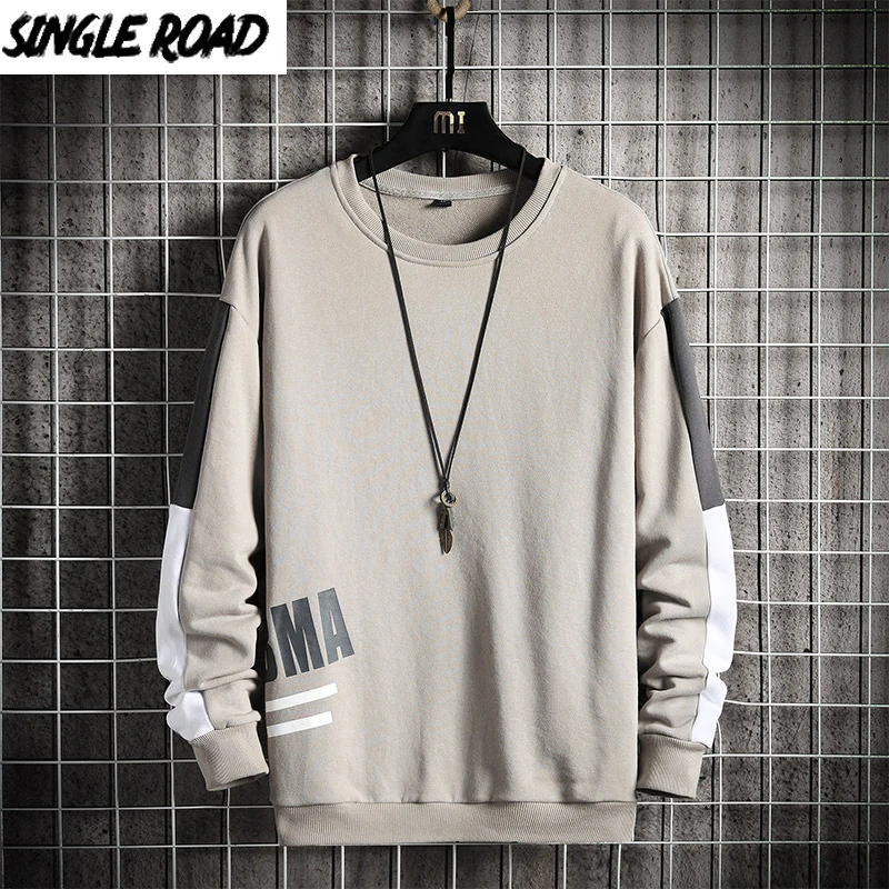 Single Road Mens Crewneck Sweatshirt Men 2021 Print Solid Sweatshirts Hip Hop Japanese Streetwear Casual Oversized Hoodie Men
Single Road Mens Crewneck Sweatshirt Men 2021 Print Solid Sweatshirts Hip Hop Japanese Streetwear Casual Oversized Hoodie Men