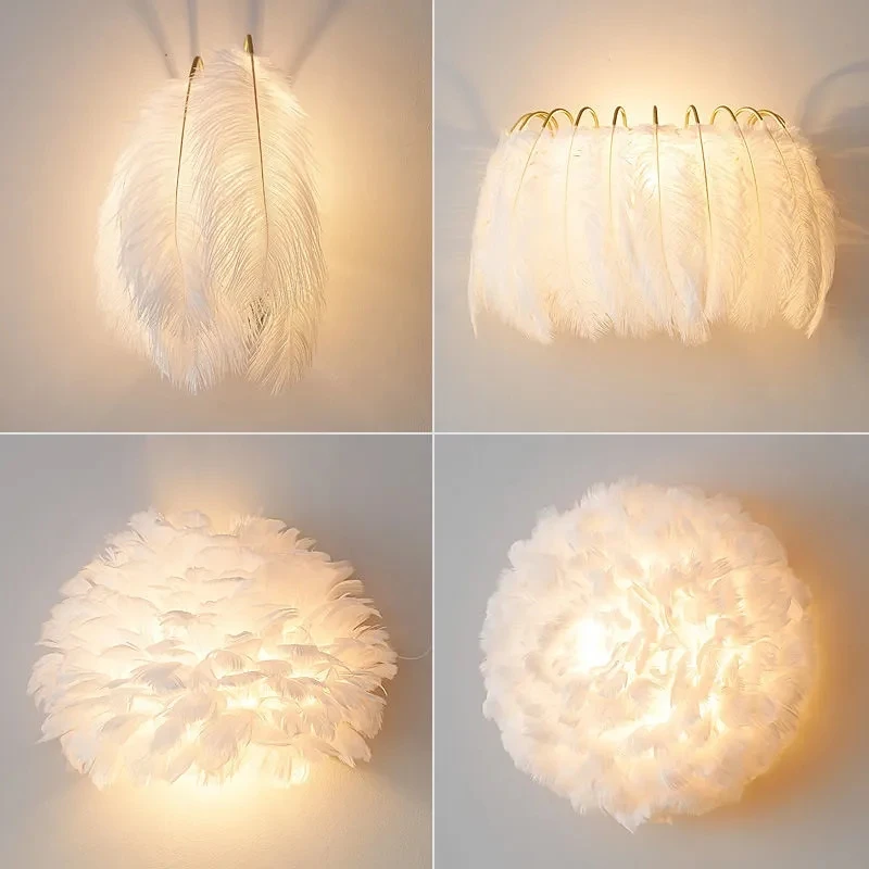 Nordic Feather Wall Lamp For Living Room Girls Bedroom Decor Sconce Modern Home Lighting Fixtures Creative Bedside Wall Light
Nordic Feather Wall Lamp For Living Room Girls Bedroom Decor Sconce Modern Home Lighting Fixtures Creative Bedside Wall Light