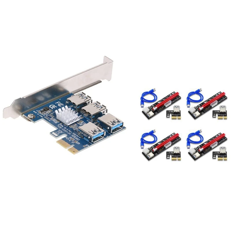 1X TO 16X Image Extension Ethereum ETH Mining Powered Riser Adapter Card+60cm USB 3.0 Cable+4 Port Transfer Adapter
1X TO 16X Image Extension Ethereum ETH Mining Powered Riser Adapter Card+60cm USB 3.0 Cable+4 Port Transfer Adapter