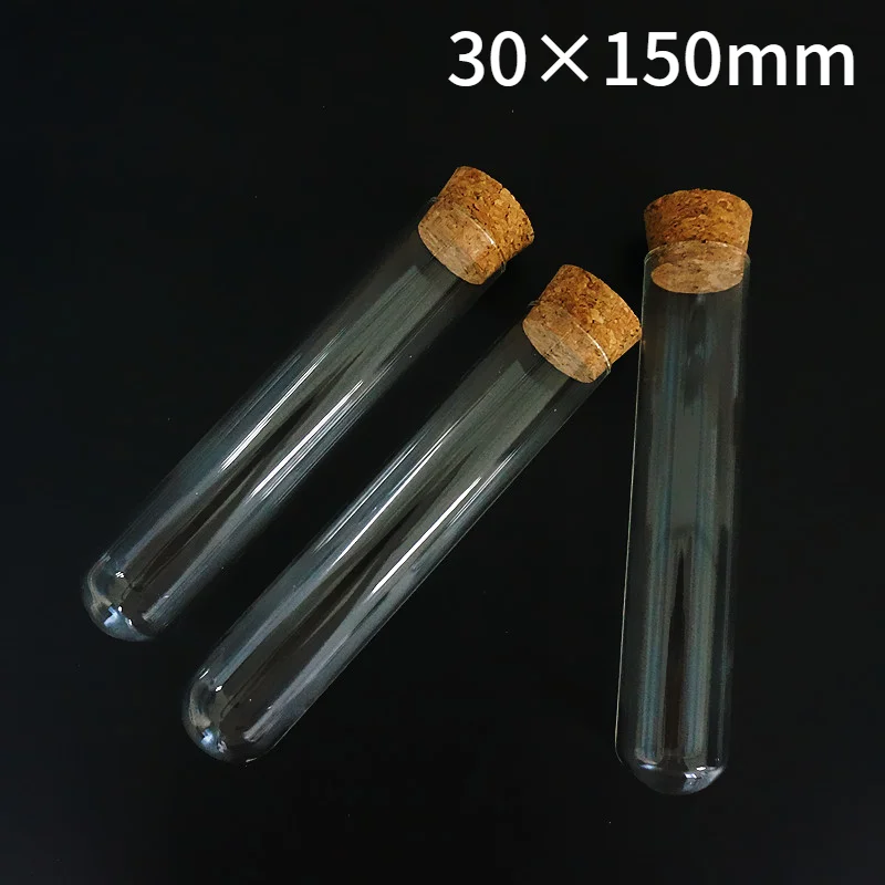 Лабораторная прозрачная стеклянная пробирка 12 шт./лот 30x150 мм с Пробковой Крышкой и круглым дном, лабораторная или Свадебная трубка для спец... 
Лабораторная прозрачная стеклянная пробирка 12 шт./лот 30x150 мм с Пробковой Крышкой и круглым дном, лабораторная или Свадебная трубка для спец...