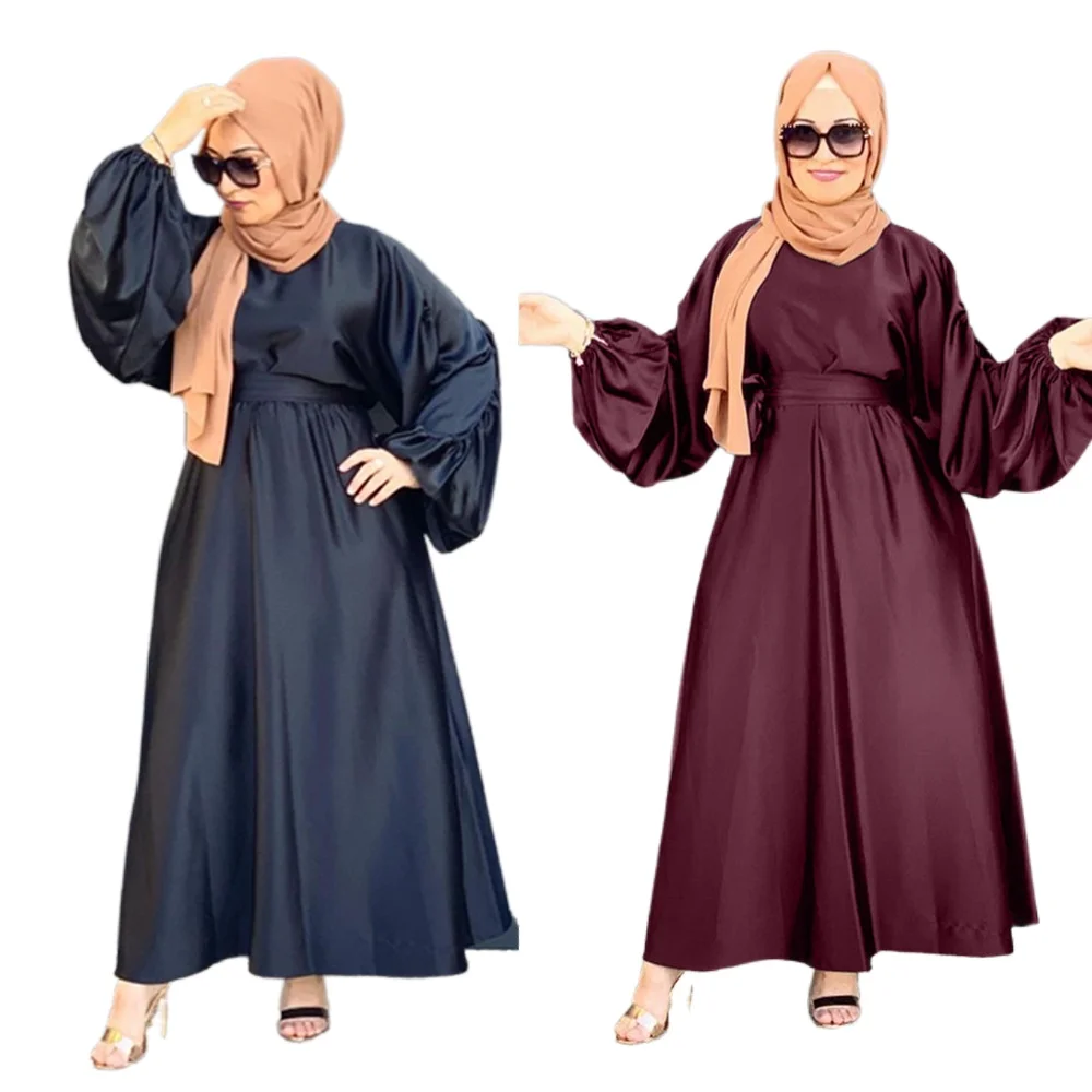 Donsignet Muslim Dress Middle East Islamic Ramadan Eid Dubai Abaya Turkey Lantern Sleeve Belt Ankle Dress Muslim Fashion Robes
Donsignet Muslim Dress Middle East Islamic Ramadan Eid Dubai Abaya Turkey Lantern Sleeve Belt Ankle Dress Muslim Fashion Robes