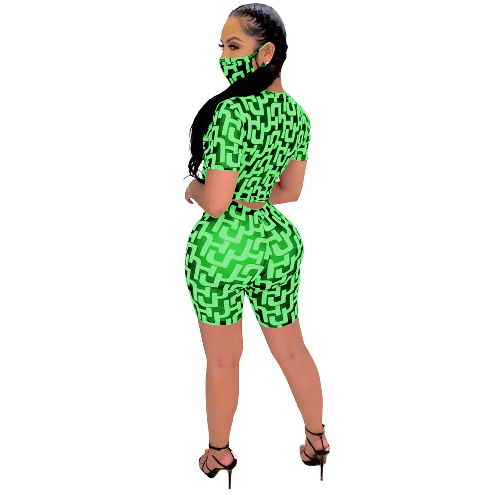 Color Block Spliced 2 Piece Matching Sets With Mask O Neck Short Sleeve Crop Tops And High Waist Biker Short Lounge Wear Outfits
Color Block Spliced 2 Piece Matching Sets With Mask O Neck Short Sleeve Crop Tops And High Waist Biker Short Lounge Wear Outfits