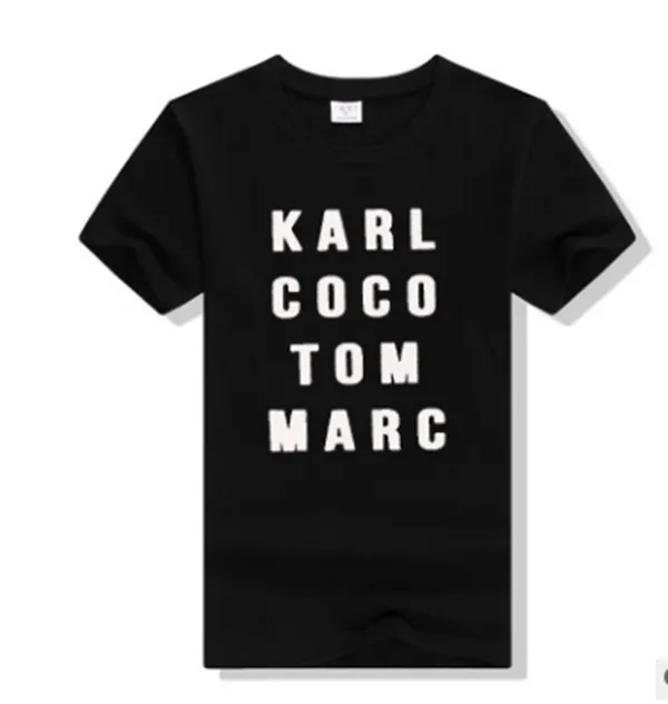 Summer Men & Women Black karl coco tom marc American T shirt Woman Tee Fashion Tops Street Hippie Punk Men & Womens Tshirts
Summer Men & Women Black karl coco tom marc American T shirt Woman Tee Fashion Tops Street Hippie Punk Men & Womens Tshirts