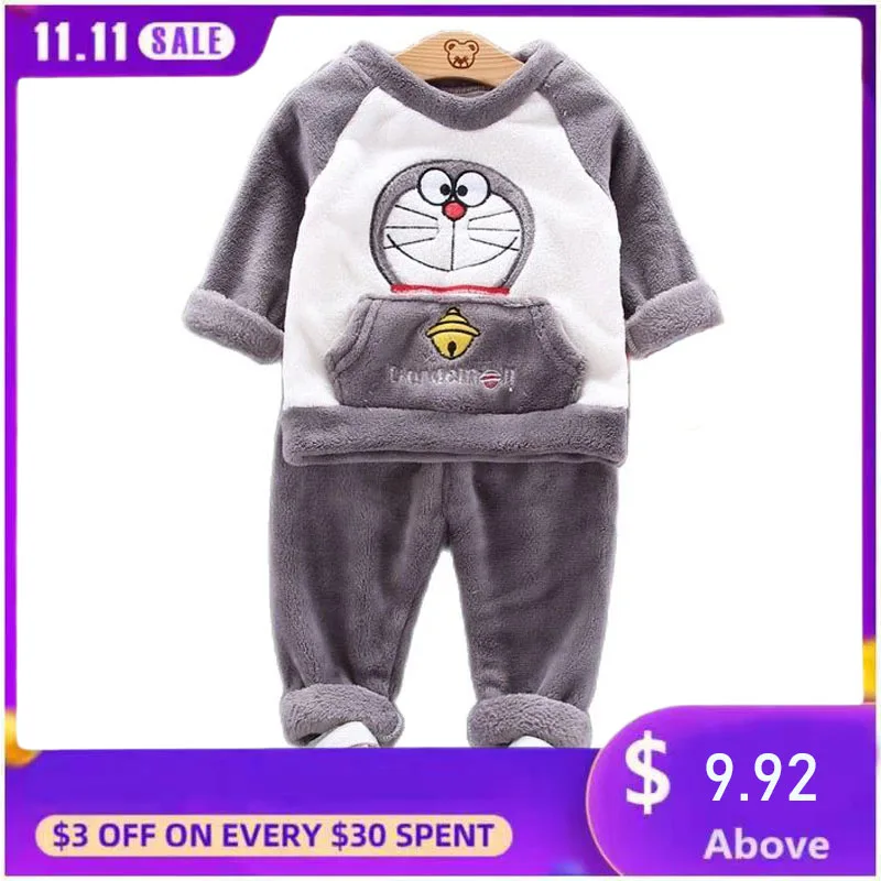 Winter Children Pajamas Thickened Baby Boy Girl Set Flannel Long Sleeve Pajamas Toddler Child Warm Catoon Sleepwear Home Suit
Winter Children Pajamas Thickened Baby Boy Girl Set Flannel Long Sleeve Pajamas Toddler Child Warm Catoon Sleepwear Home Suit