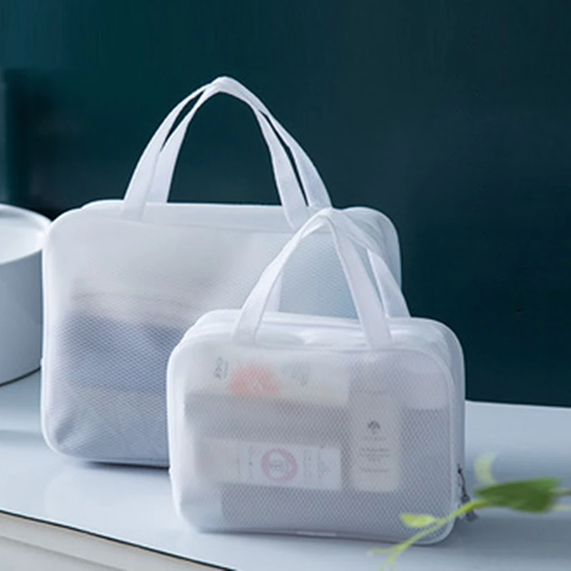 Simple Cosmetic Bag Wash Bag Large-capacity Storage Handbags Transparent Waterproof Cosmetic Bag Multi-function Portable Travel
Simple Cosmetic Bag Wash Bag Large-capacity Storage Handbags Transparent Waterproof Cosmetic Bag Multi-function Portable Travel