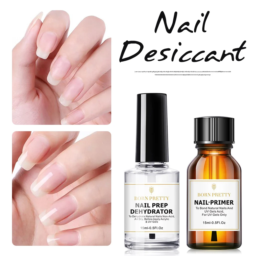 15ml Nail Prep Dehydrator and Nail-Primer Set Bond Gel Balancing Tool Nail Art Gel Polishing Tool for Acrylic Nails Polish
15ml Nail Prep Dehydrator and Nail-Primer Set Bond Gel Balancing Tool Nail Art Gel Polishing Tool for Acrylic Nails Polish