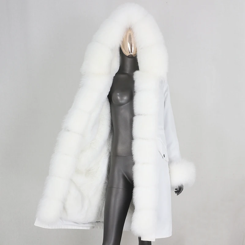 MENINA BONITA X-long Parka Waterproof Outerwear Real Fur Coat Winter Jacket Women Natural Fox Fur Hood Outerwear Detachable New 
MENINA BONITA X-long Parka Waterproof Outerwear Real Fur Coat Winter Jacket Women Natural Fox Fur Hood Outerwear Detachable New