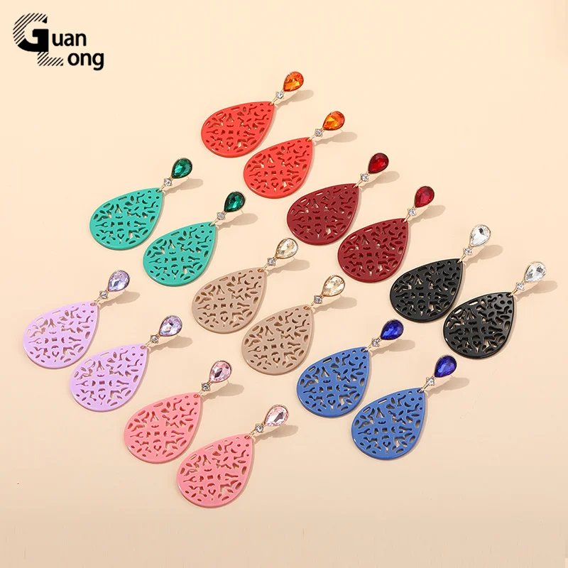 GuanLong 2021 New Large Vintage Crystal Drop Earrings for Women Statement Resin Big Long Dangle Earings Girls Hanging Jewelry
GuanLong 2021 New Large Vintage Crystal Drop Earrings for Women Statement Resin Big Long Dangle Earings Girls Hanging Jewelry