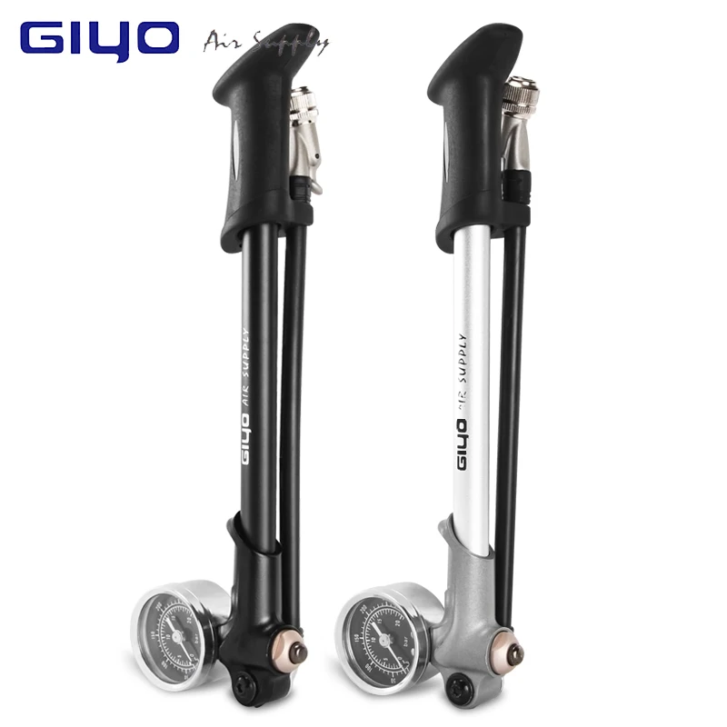 GIYO300PSI Air Inflatable Bicycle Pump Foldable With Gauge Suitable For Fork And Rear Suspension Bicycle Pump Mountain Bike Pump
GIYO300PSI Air Inflatable Bicycle Pump Foldable With Gauge Suitable For Fork And Rear Suspension Bicycle Pump Mountain Bike Pump