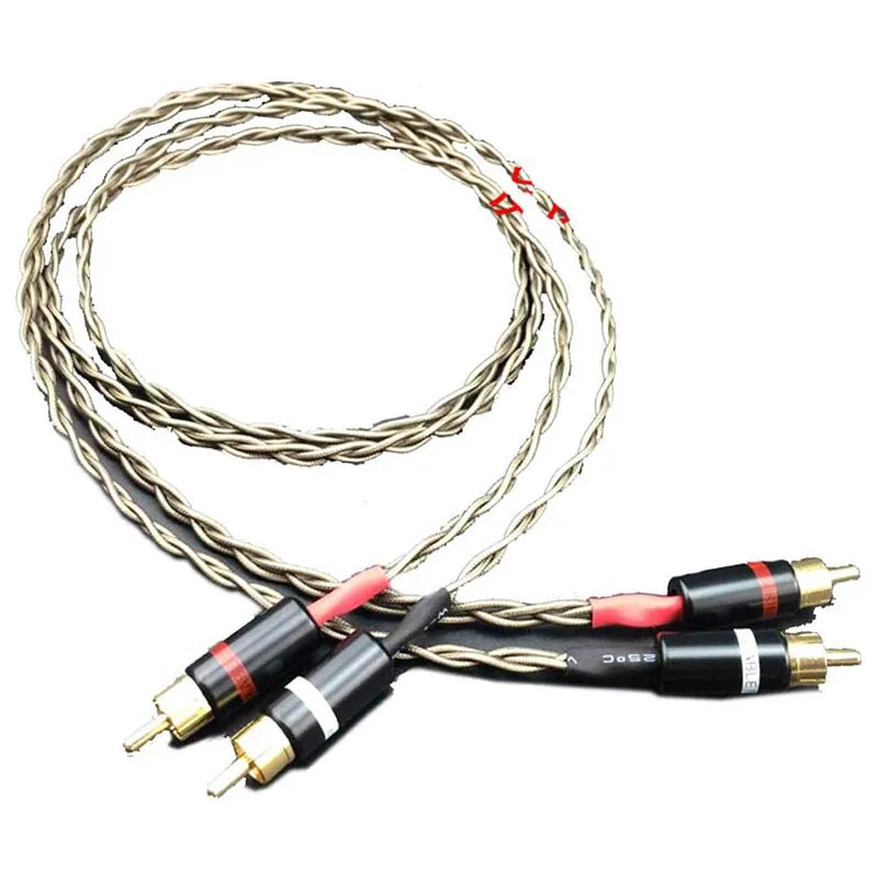 HIFI 2 RCA to 2 RCA Male Cable Nordost Odin Siver-plated RCA Audio Cable AV Audio Cable TV DVD Amplifier Speaker Wire
HIFI 2 RCA to 2 RCA Male Cable Nordost Odin Siver-plated RCA Audio Cable AV Audio Cable TV DVD Amplifier Speaker Wire