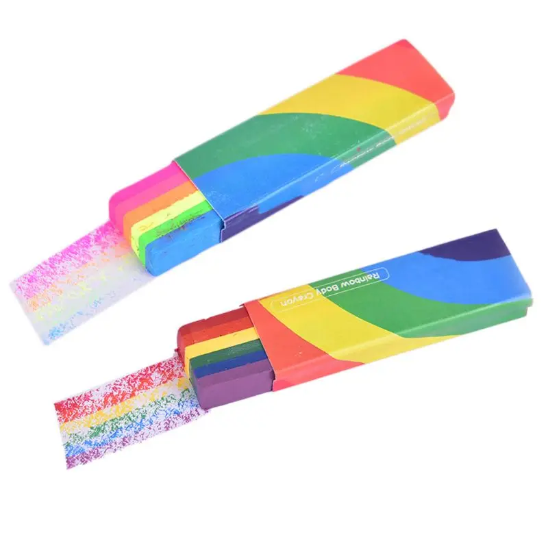 Rainbow Face Paint Stick Body Tattoo Colored Pigment Pen Fluorescent Crayon Washable Adult Kid Party Favors Makeup Cosmetic Tool
Rainbow Face Paint Stick Body Tattoo Colored Pigment Pen Fluorescent Crayon Washable Adult Kid Party Favors Makeup Cosmetic Tool