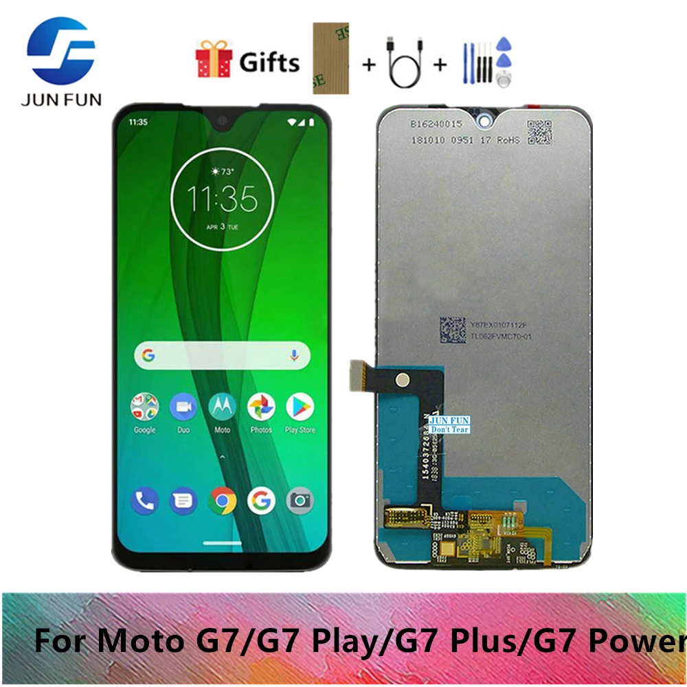 Оригинальный ЖК-дисплей для Motorola Moto G7 Power XT1955 Plus сенсорный экран дигитайзер Play