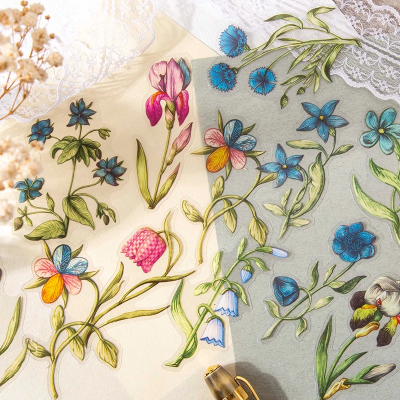30 pcs/pack Crystal ink Flowers Stickers aesthetic stationery Decorative journaling Album Scrapbooking handmade Sticker
30 pcs/pack Crystal ink Flowers Stickers aesthetic stationery Decorative journaling Album Scrapbooking handmade Sticker