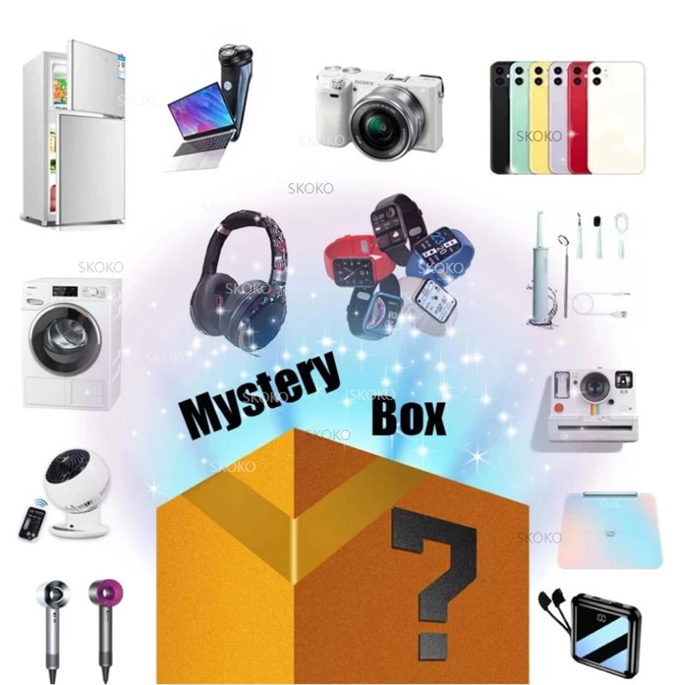 Random Item gifts for new year 2022 Lucky gift box Mystery Box Electronic Tablet PC Smart Watch earphone Product Lucky Box
Random Item gifts for new year 2022 Lucky gift box Mystery Box Electronic Tablet PC Smart Watch earphone Product Lucky Box