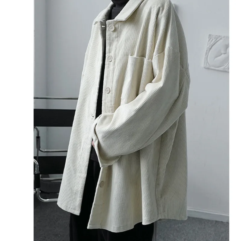 IEFB men's loose fashion corduroy shirt 2021 Spring Autumn new single breasted button lapel oversized mid length blouse 9Y4632
IEFB men's loose fashion corduroy shirt 2021 Spring Autumn new single breasted button lapel oversized mid length blouse 9Y4632