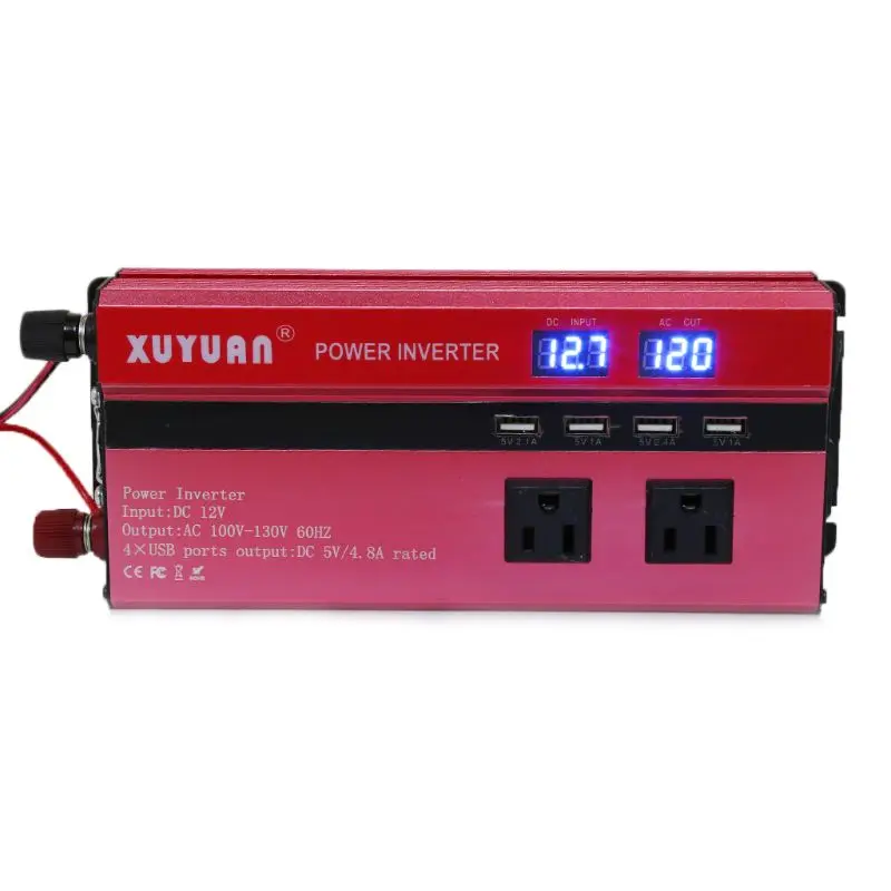 4000W Solar Power Inverter Sine Wave LED 4 USB DC12/24V To AC110V/220V Convert N84F
4000W Solar Power Inverter Sine Wave LED 4 USB DC12/24V To AC110V/220V Convert N84F