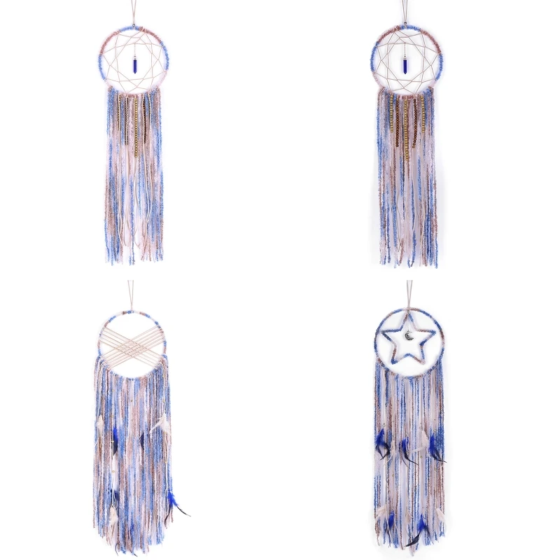 517E Dream Catchers Handmade Moon Star Design Dreamcatcher Feather Hanging for Home Kids Nursery Bedroom Decoration Ornament
517E Dream Catchers Handmade Moon Star Design Dreamcatcher Feather Hanging for Home Kids Nursery Bedroom Decoration Ornament