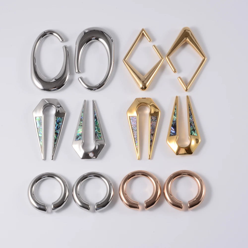 CHUANCI 2 PCS New Stainless Steel Ear Piercing Plugs Expanders Earrings Weight Gauges Body Jewelry Fashion Gift For Unisex
CHUANCI 2 PCS New Stainless Steel Ear Piercing Plugs Expanders Earrings Weight Gauges Body Jewelry Fashion Gift For Unisex
