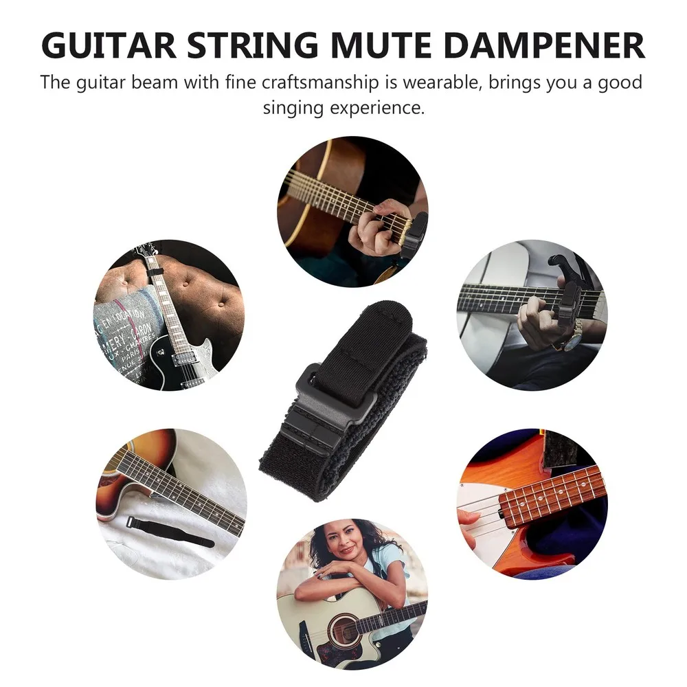 1pc Guitar String Mute Dampener Guitar Fret Wraps Adjustable Bass Mute Silencer 
1pc Guitar String Mute Dampener Guitar Fret Wraps Adjustable Bass Mute Silencer