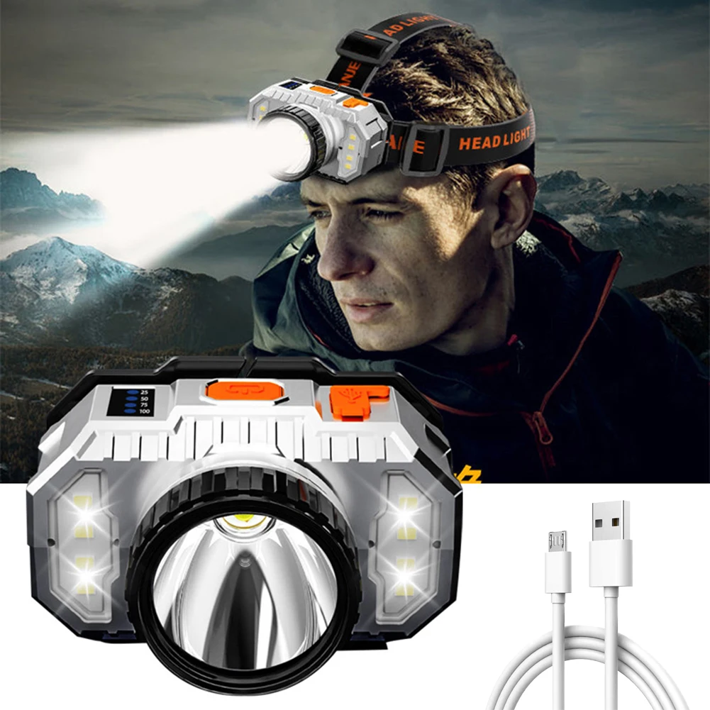 LED Headlamp Flashlight Waterproof Rechargeable Headlight with Adjustable Headband Outdoor Fishing Cycling Hiking Tool Accessory
LED Headlamp Flashlight Waterproof Rechargeable Headlight with Adjustable Headband Outdoor Fishing Cycling Hiking Tool Accessory