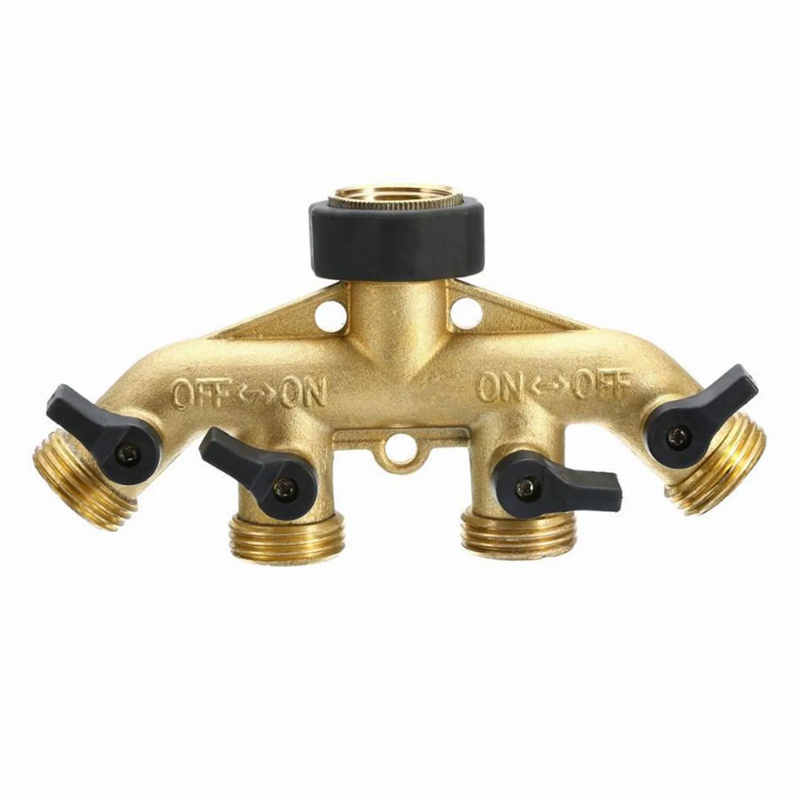 Updated Heavy Duty Garden Hose Splitter 4-Way Garden Hose Adapter Water Trap Shunt Hose Splitter Hose Bib Outlet Splitter
Updated Heavy Duty Garden Hose Splitter 4-Way Garden Hose Adapter Water Trap Shunt Hose Splitter Hose Bib Outlet Splitter