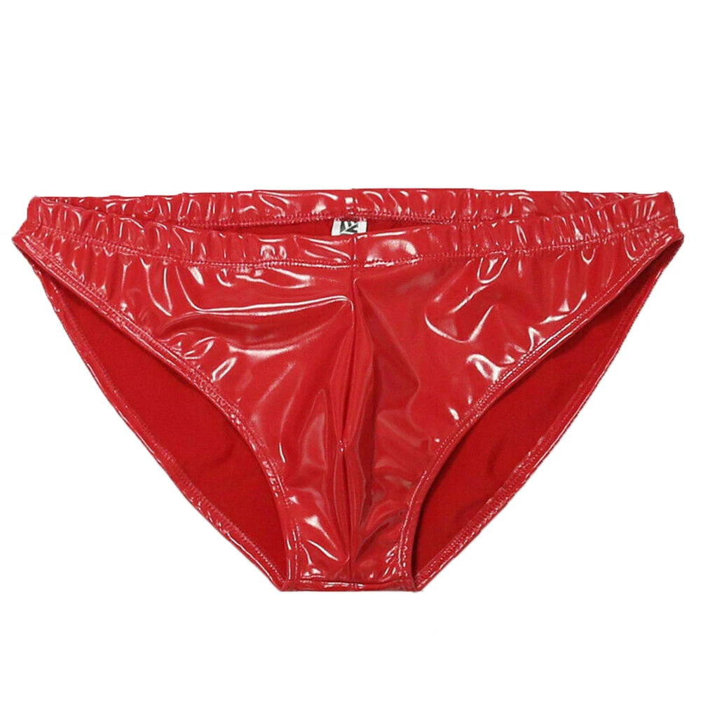 Men Briefs Sexy U-convex Underwear Low Waist Underpants Sexy Stage Dance Men PU Leather Men Bikini Briefs Panties
Men Briefs Sexy U-convex Underwear Low Waist Underpants Sexy Stage Dance Men PU Leather Men Bikini Briefs Panties