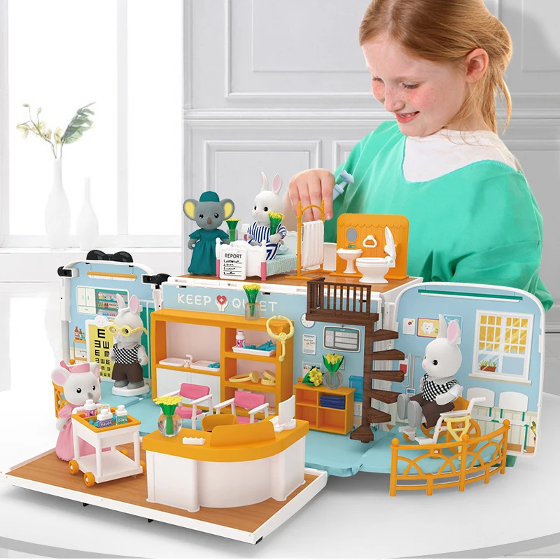 Kawaii Animal Critter Cute Bunny Squirrel Koala Family Dollhouse Bus Shop School Cruise Ship Children Gift Toys Set for Girls
Kawaii Animal Critter Cute Bunny Squirrel Koala Family Dollhouse Bus Shop School Cruise Ship Children Gift Toys Set for Girls