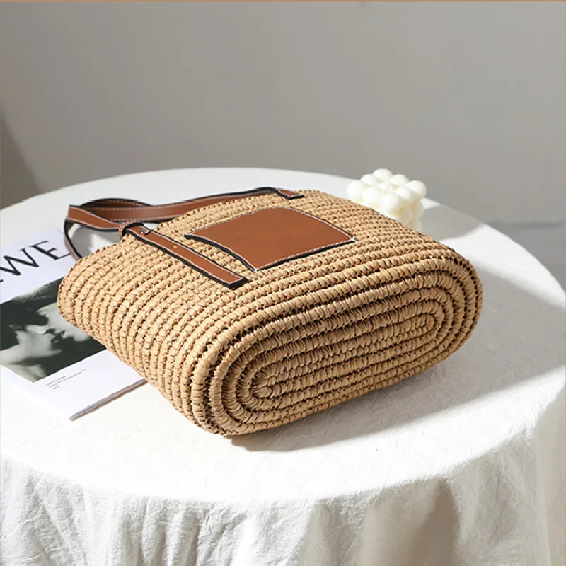 2021 New Fashion Straw Woven Bag Fashion One-shoulder Handbag Hand-woven Rattan Bag Casual Vegetable Basket Bags Luxury Designer
2021 New Fashion Straw Woven Bag Fashion One-shoulder Handbag Hand-woven Rattan Bag Casual Vegetable Basket Bags Luxury Designer