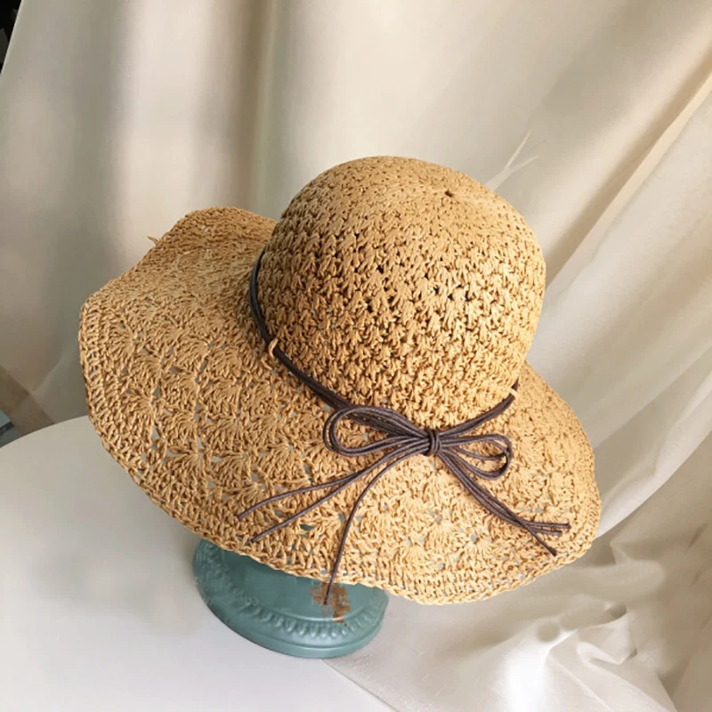 Hand-Woven Women's Straw Hat with Big Folding Beach Hat Bow Sun Hat Sunsn Hat
Hand-Woven Women's Straw Hat with Big Folding Beach Hat Bow Sun Hat Sunsn Hat