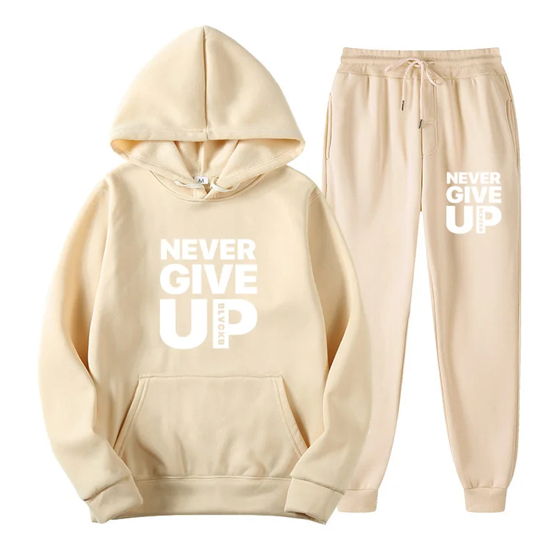 Harajuku Two Piece Outfits Hoodie NEVER Letter Print Trousers Womens Tracksuit Set Streetwear Solid Color Fall Clothes for Women
Harajuku Two Piece Outfits Hoodie NEVER Letter Print Trousers Womens Tracksuit Set Streetwear Solid Color Fall Clothes for Women