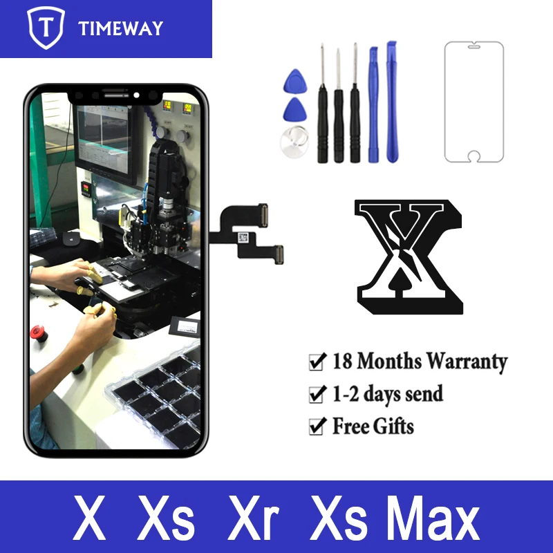 Для iphone X XR XS Max ЖК дисплей для Tianma OLED OEM LCD с дигитайзером экран в сборе|Экраны