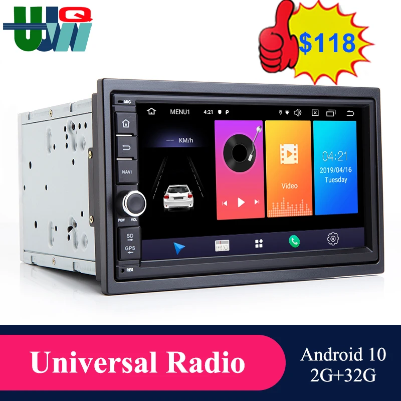 UJQW 7" Android Video Player 2Din Car Radio GPS Navigation Car Stereo Video Multimedia Player Android 10.0 2G+32G/4G+64G DSP BT
UJQW 7" Android Video Player 2Din Car Radio GPS Navigation Car Stereo Video Multimedia Player Android 10.0 2G+32G/4G+64G DSP BT