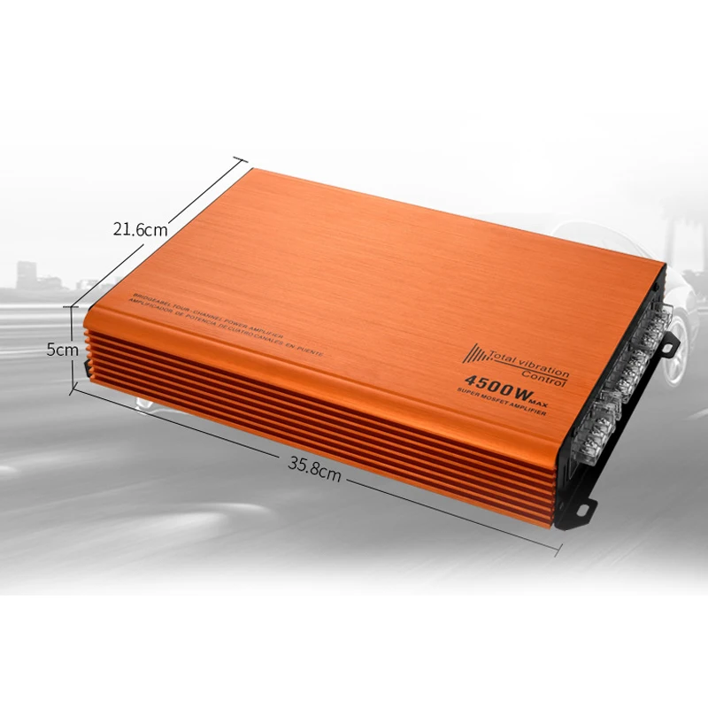 4500W Car Power Amplifier 4 Channel 12V Car Digital Amplifer 360 Rounded Sound Stereo Bass Speaker Audio Amplifier Subwoofer
4500W Car Power Amplifier 4 Channel 12V Car Digital Amplifer 360 Rounded Sound Stereo Bass Speaker Audio Amplifier Subwoofer