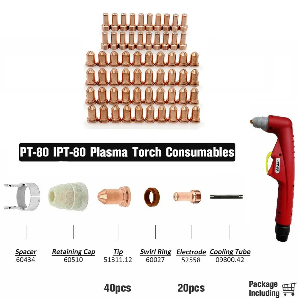 60PCS SC8004 Electrode & SC8020-10 Tip Fit SC80 PT80 Unimig Razor Cut45 Cutter Welding Material Electrode Nozzle Cutter Parts
60PCS SC8004 Electrode & SC8020-10 Tip Fit SC80 PT80 Unimig Razor Cut45 Cutter Welding Material Electrode Nozzle Cutter Parts