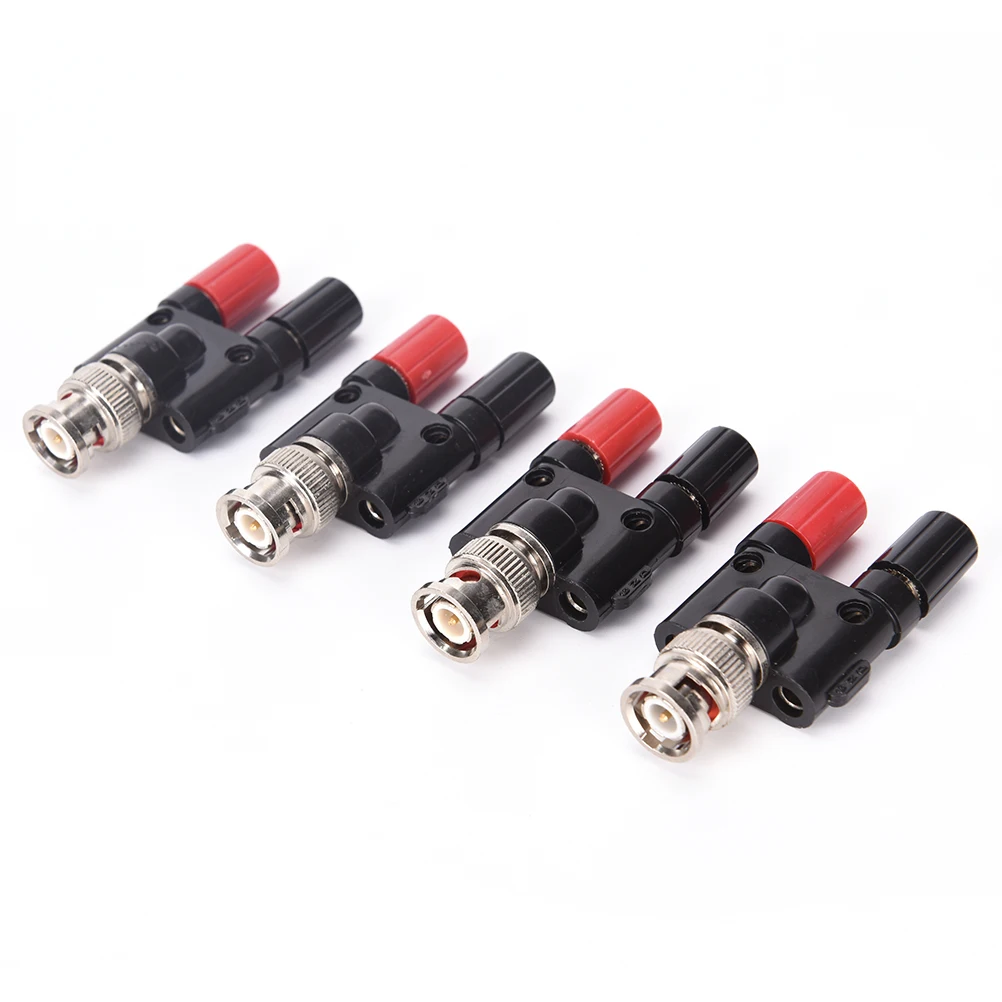 BNC Male to 4MM Twin Dua Binding Posts Banana Plug Jack Female Coaxial Adapte Connector BNC Male Terminals black & red 1pc
BNC Male to 4MM Twin Dua Binding Posts Banana Plug Jack Female Coaxial Adapte Connector BNC Male Terminals black & red 1pc
