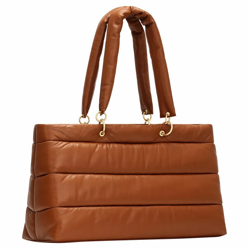 New Soft Women A4 Working Bags Down Stuffed Shoulder Bag Vintage Simple Tote Handbag Cross-border Niche Design Hobe
New Soft Women A4 Working Bags Down Stuffed Shoulder Bag Vintage Simple Tote Handbag Cross-border Niche Design Hobe