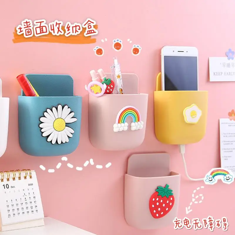 Mobile Phone Plug Holder Stand Wall Mounted Storage Case Bedside Rack Pencil Toiletries Box Remote Cartoon Organizer Wall Decor
Mobile Phone Plug Holder Stand Wall Mounted Storage Case Bedside Rack Pencil Toiletries Box Remote Cartoon Organizer Wall Decor