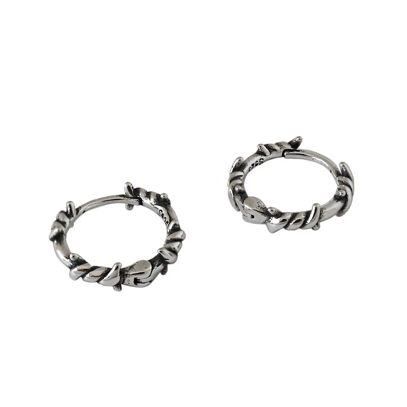 Real 925 sterling silver small circle hoop earrings for women earing, retro hoops earings brincos girl friend gift jewelry
Real 925 sterling silver small circle hoop earrings for women earing, retro hoops earings brincos girl friend gift jewelry