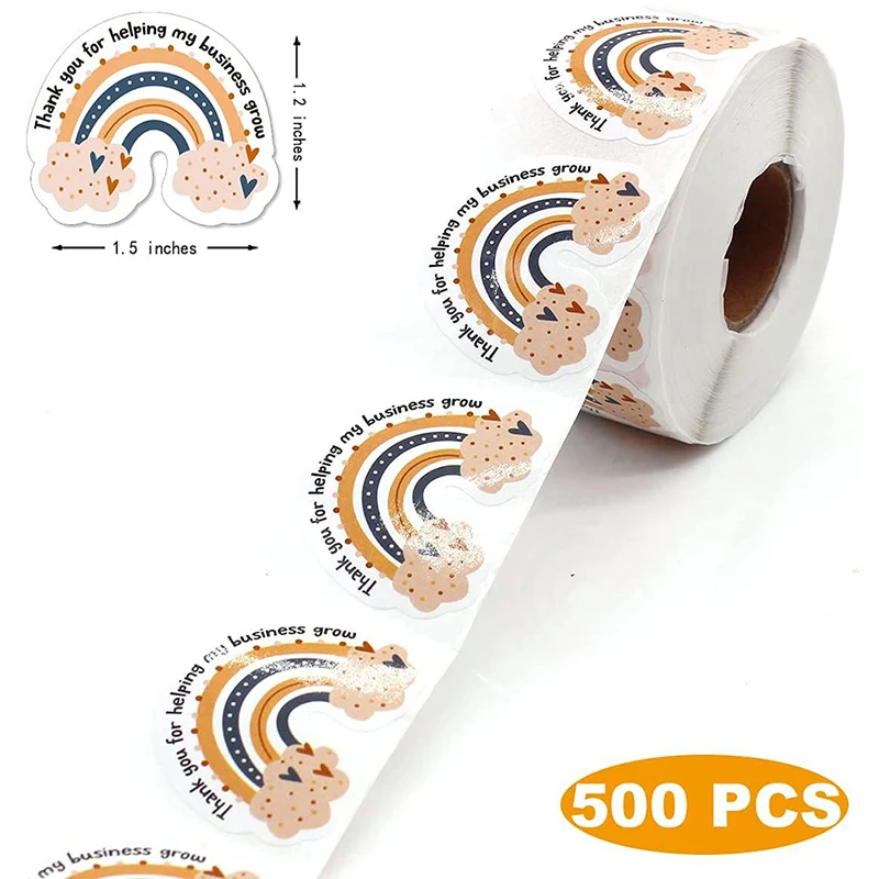 500pcs/set Thank You Rainbow Sticker Self-adhesive Sealing Label Gift Sticker 
500pcs/set Thank You Rainbow Sticker Self-adhesive Sealing Label Gift Sticker