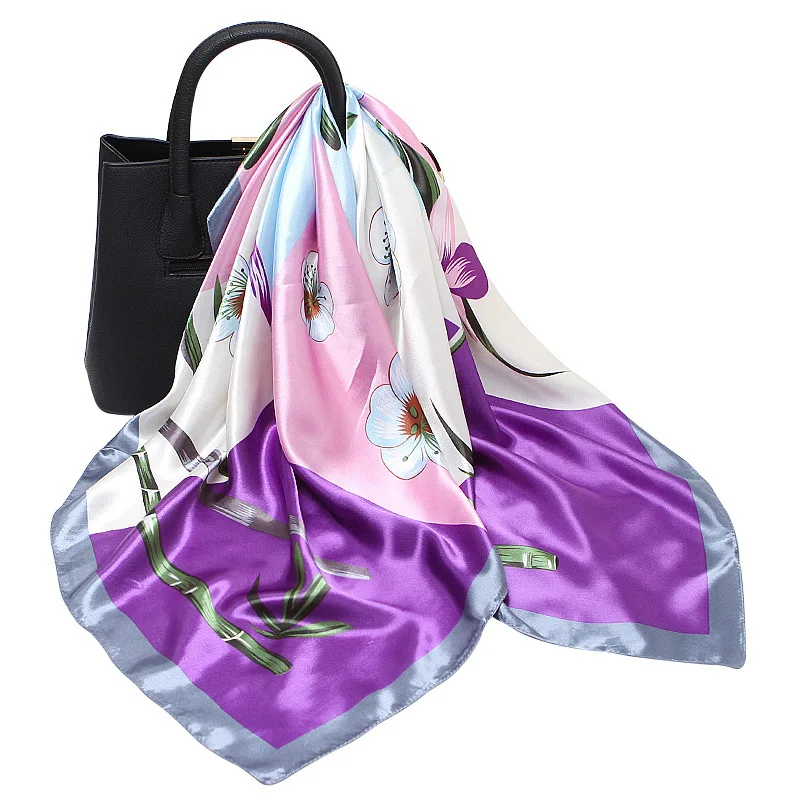 90cm Silk Satin Printed Satin Silk Scarf Women's Square Scarf Simple Accessories Spring and Autumn Wild Bib
90cm Silk Satin Printed Satin Silk Scarf Women's Square Scarf Simple Accessories Spring and Autumn Wild Bib