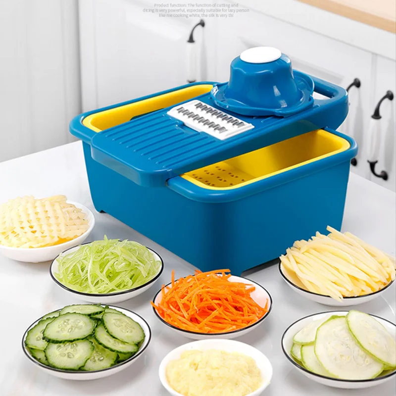 Multifunctional Vegetable Cutter Kitchen Shredding And Slicing Artifact Large Capacity Storage Drain Kitchen Accessories
Multifunctional Vegetable Cutter Kitchen Shredding And Slicing Artifact Large Capacity Storage Drain Kitchen Accessories