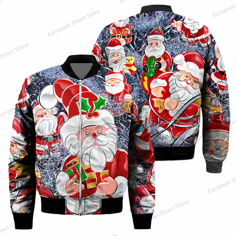 2021 Christmas Warm Jacket 3D Printing Santa Claus Mens Jacket Outdoor Sports Flight Jacket Zipper Jacket Fashion Christmas Gift
2021 Christmas Warm Jacket 3D Printing Santa Claus Mens Jacket Outdoor Sports Flight Jacket Zipper Jacket Fashion Christmas Gift