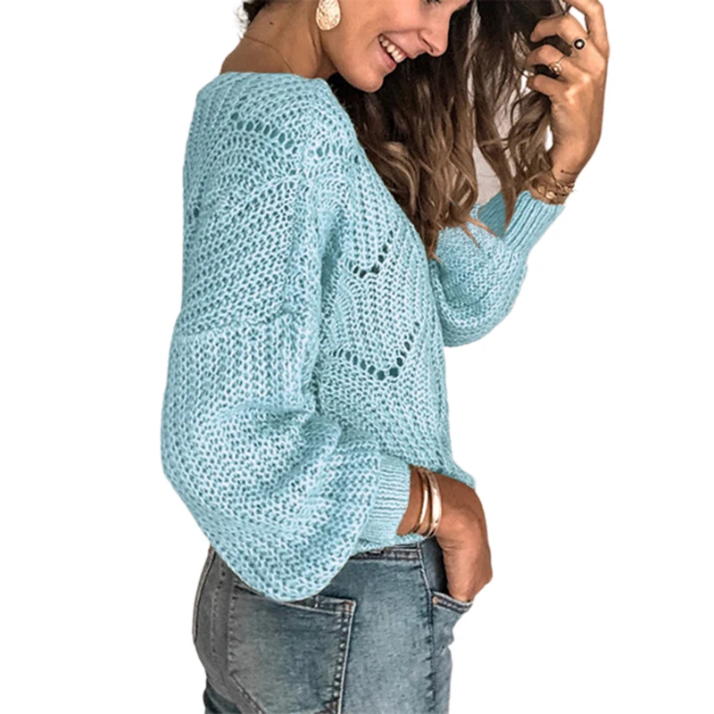Women Sweater Hollow Out Knitted Full Length Regular Sleeve Round Neck Solid Color Loose Fashion Clothing
Women Sweater Hollow Out Knitted Full Length Regular Sleeve Round Neck Solid Color Loose Fashion Clothing