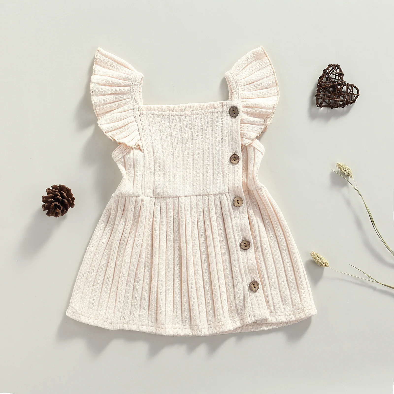 0-24M Summer Ruffled Sleeve Dress For Newborn Baby Girls Dress Soft Knitted Ruffles Dresses For Girl A line Dress
0-24M Summer Ruffled Sleeve Dress For Newborn Baby Girls Dress Soft Knitted Ruffles Dresses For Girl A line Dress