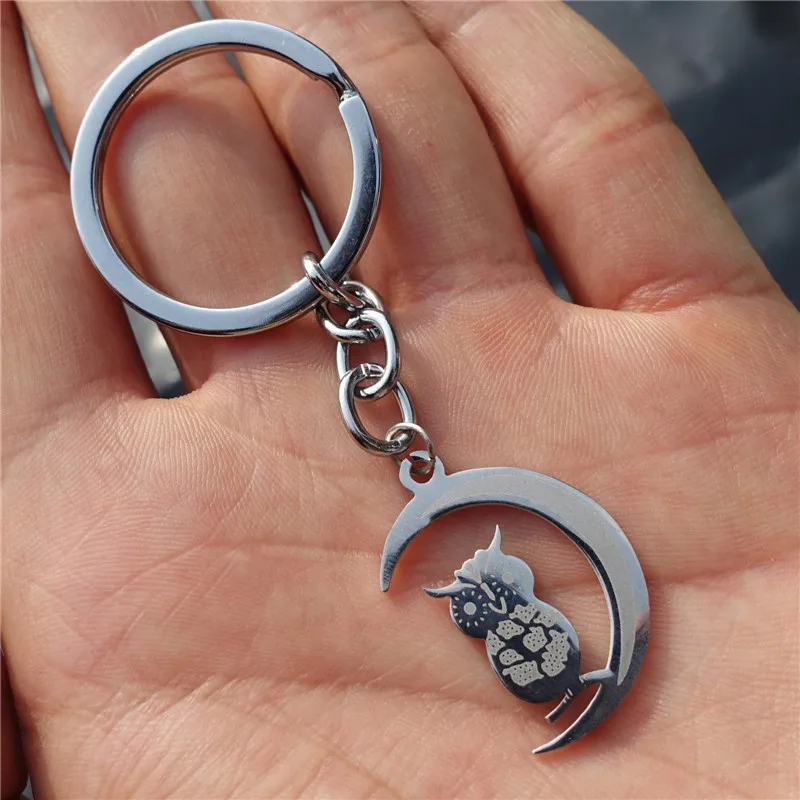 12 Pieces Owl Moon Keyring Stainless Steel Bird Keychains Popular Jewelry For Men Women Wholesale
12 Pieces Owl Moon Keyring Stainless Steel Bird Keychains Popular Jewelry For Men Women Wholesale