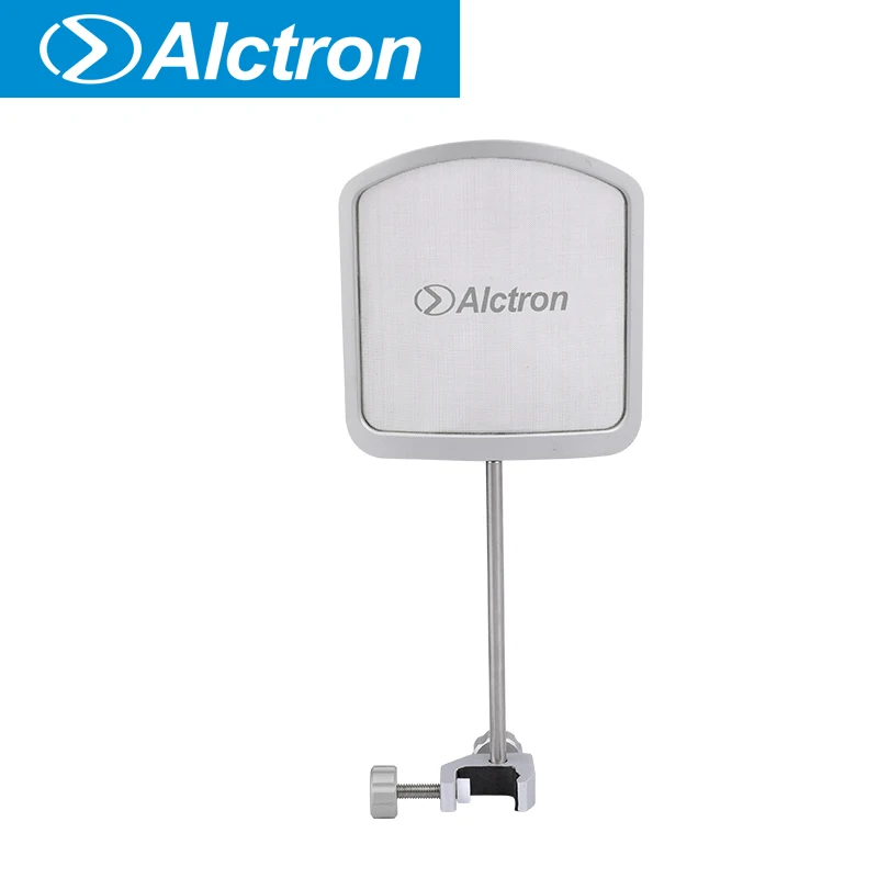 Alctron PF09 metal pop filter with movable clamp, you can use the clamp vertical or horizontal
Alctron PF09 metal pop filter with movable clamp, you can use the clamp vertical or horizontal