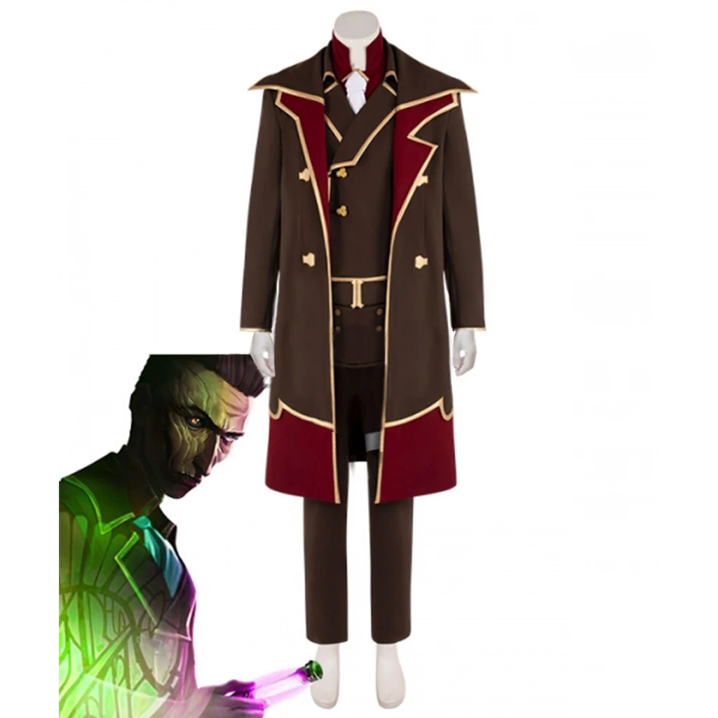 Game League of Legends Silco Cosplay Costume Men's Outfit Jacket Vest Pants Suit Costumes LOL Outfits
Game League of Legends Silco Cosplay Costume Men's Outfit Jacket Vest Pants Suit Costumes LOL Outfits